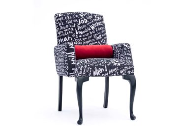 lorraine osborne. reading the riot desk chair