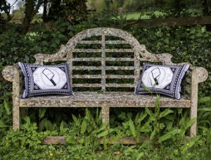 lorraine osborne. liquorice cushion