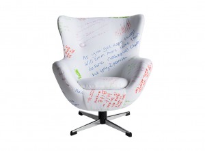 mini egg chair by lorraine osborne